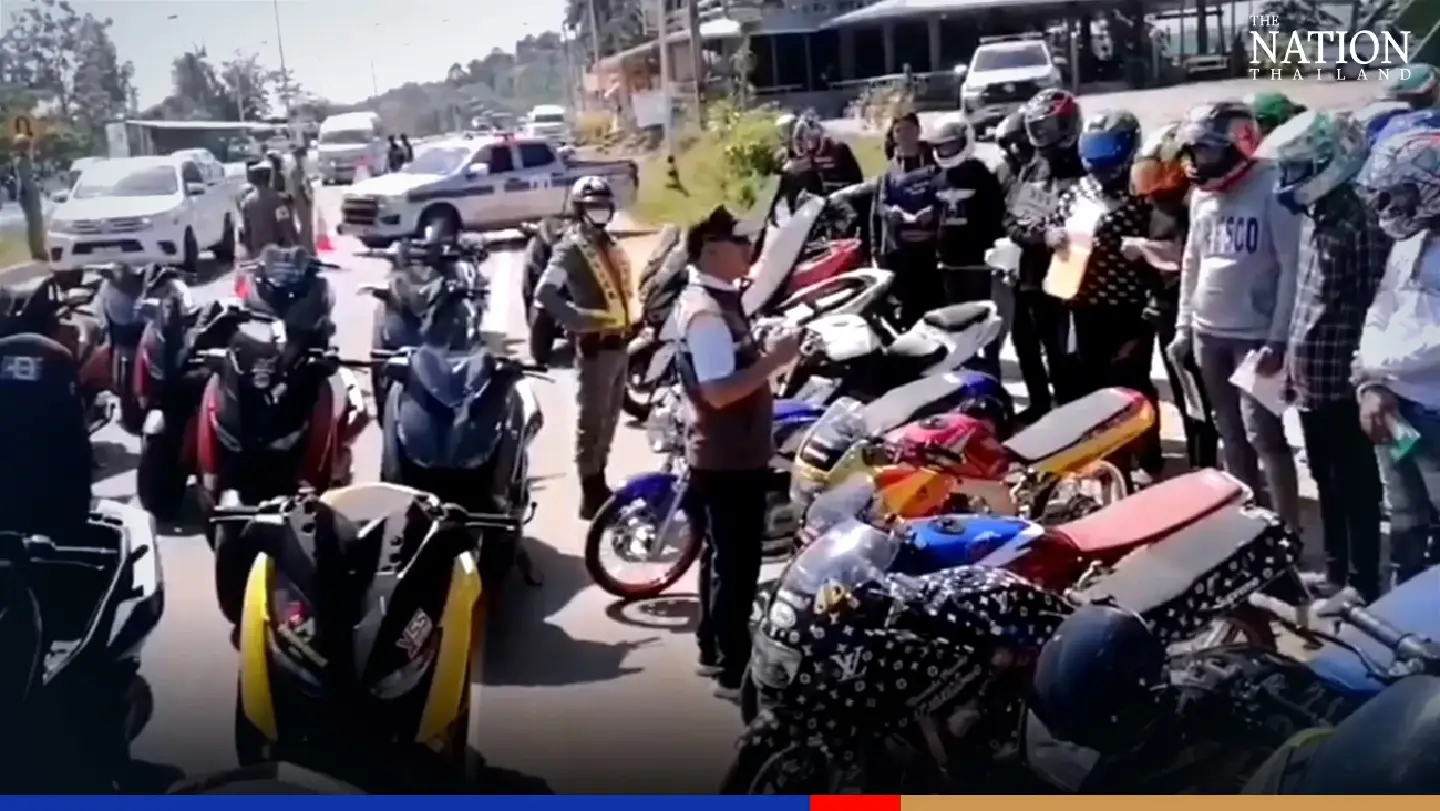 Phetchabun police round up gang of 'unwashed' big bikers Phetchabun police round up gang of 'unwashed' big bikers