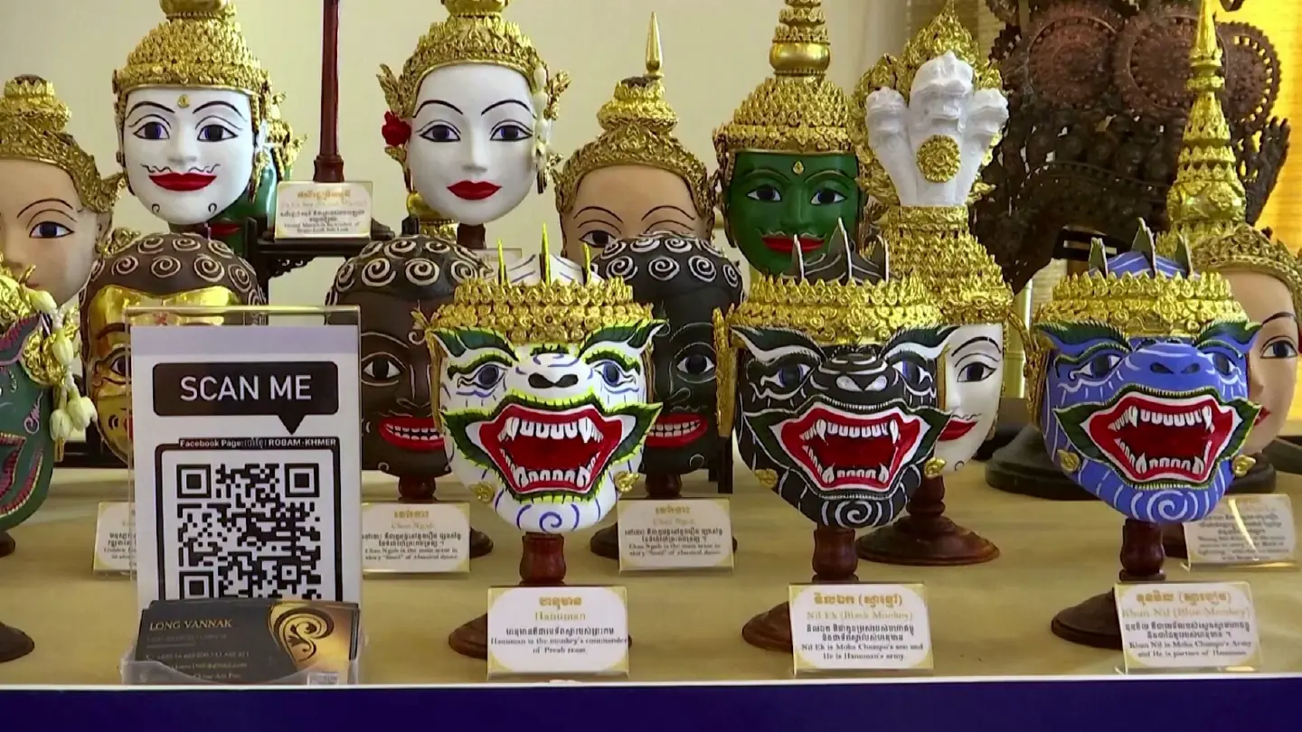 Cambodian artist recreates traditional masks for Asean summit Cambodian artist recreates traditional masks for Asean summit