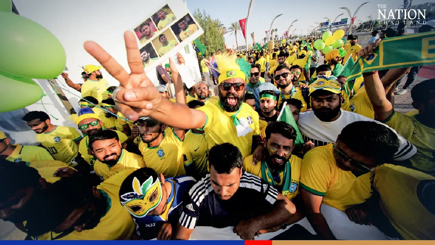 World Cup fans show their colours in the streets of Doha