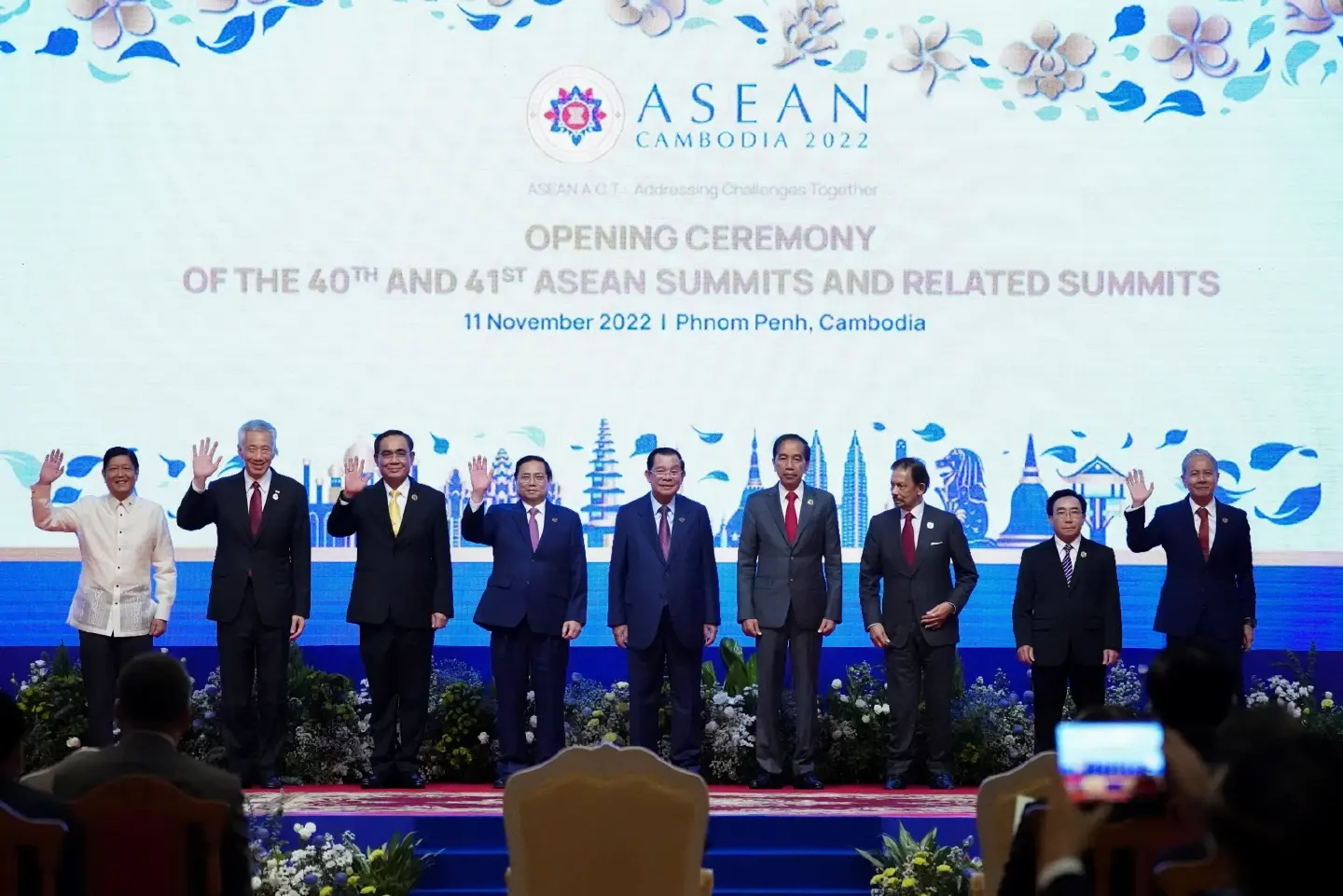 Asean leaders join the opening session of summit in Cambodia Asean leaders join the opening session of summit in Cambodia
