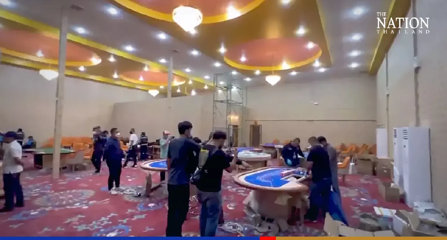 Police descend on closed Pattaya restaurant, find large casino in the making Police descend on closed Pattaya restaurant, find large casino in the making