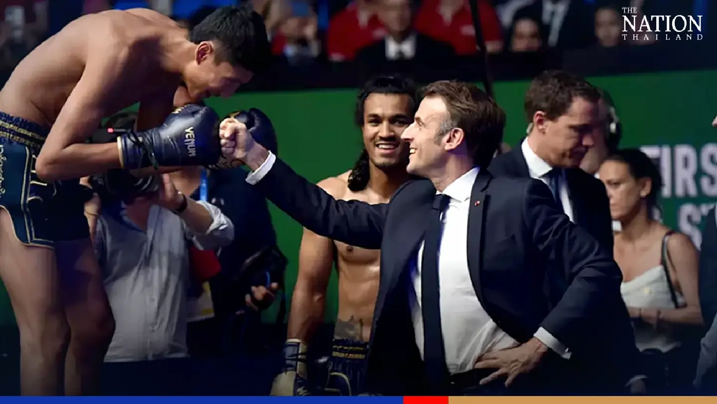 French leader Macron ‘knocked out’ by Muay Thai at legendary Bangkok stadium
