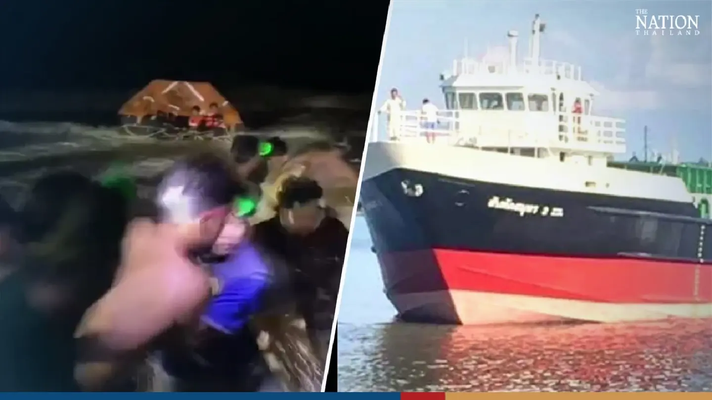 One man missing after cargo ship, 2 boats capsize in Gulf of Thailand storm