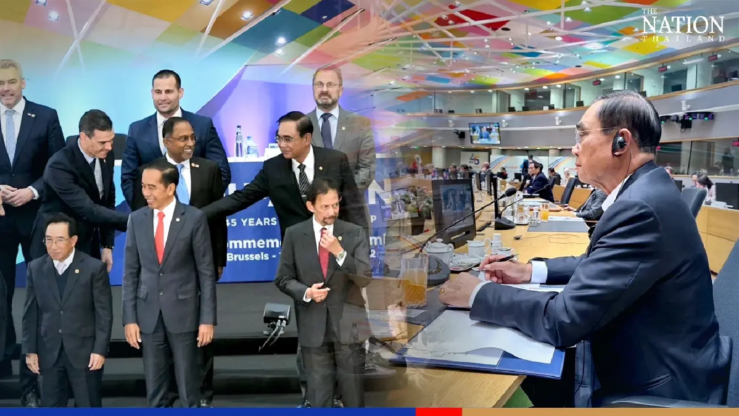 Prayut calls for constructive cooperation as Asean-EU summit wraps up in Brussels Prayut calls for constructive cooperation as Asean-EU summit wraps up in Brussels