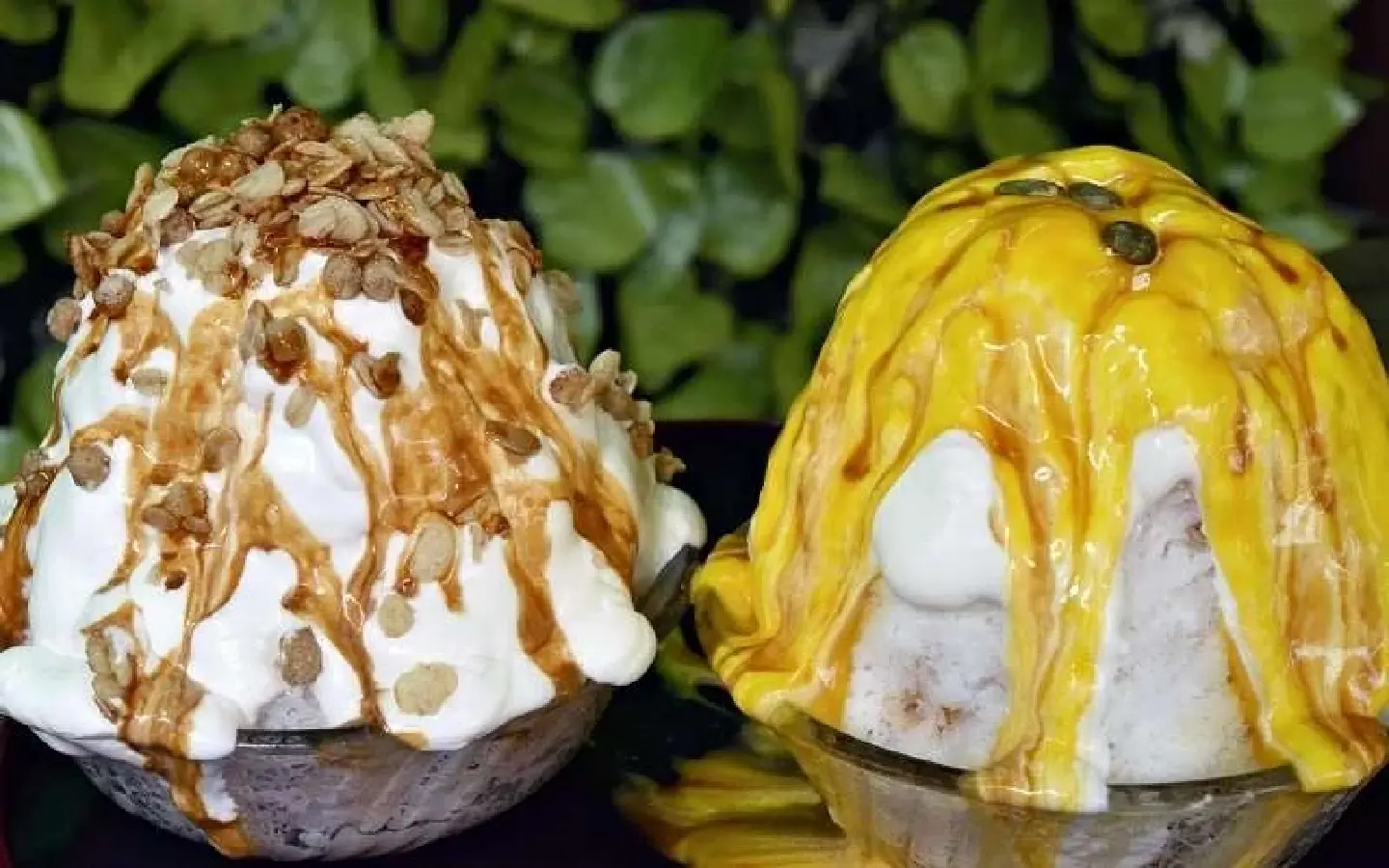 Seasonal flavors, luxury ingredients make kakigori shaved ice popular even in winter Seasonal flavors, luxury ingredients make kakigori shaved ice popular even in winter