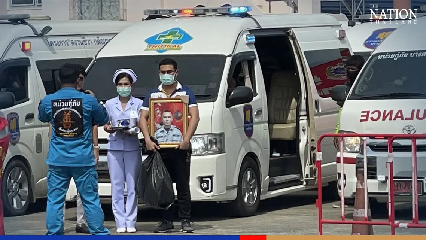 Religious rites held at Sattahip Naval Base for sailors who died at sea