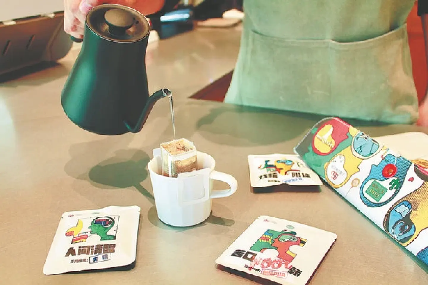 A mental healing program with coffee, music