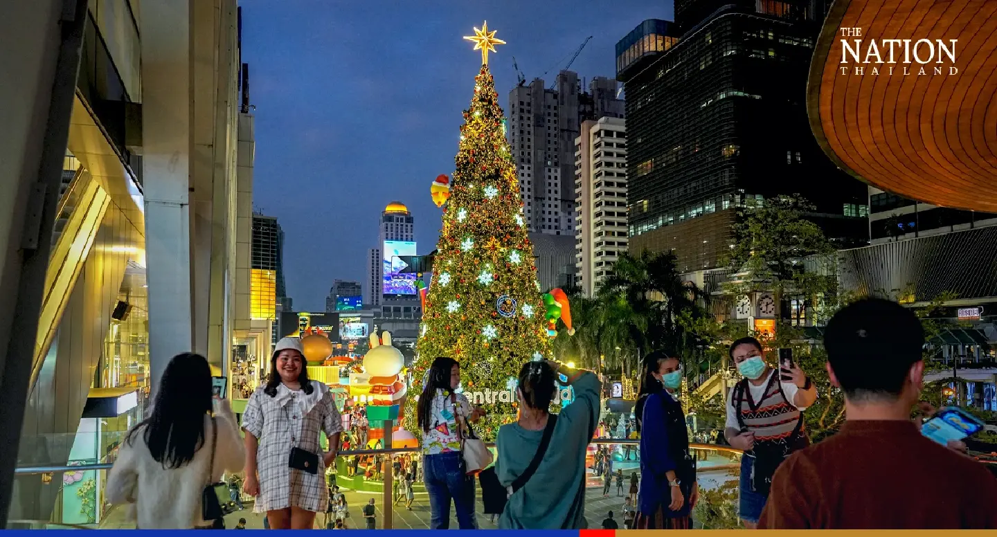 It's Christmas Eve and Santa’s certainly landed in Bangkok