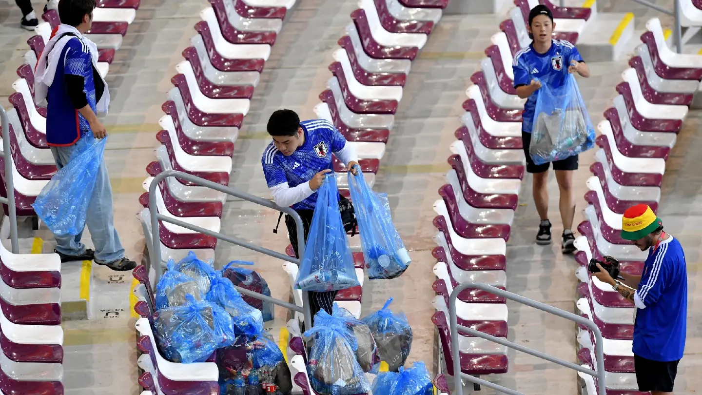 Japan clean up Group E, their fans clean up the stadiums Japan clean up Group E, their fans clean up the stadiums