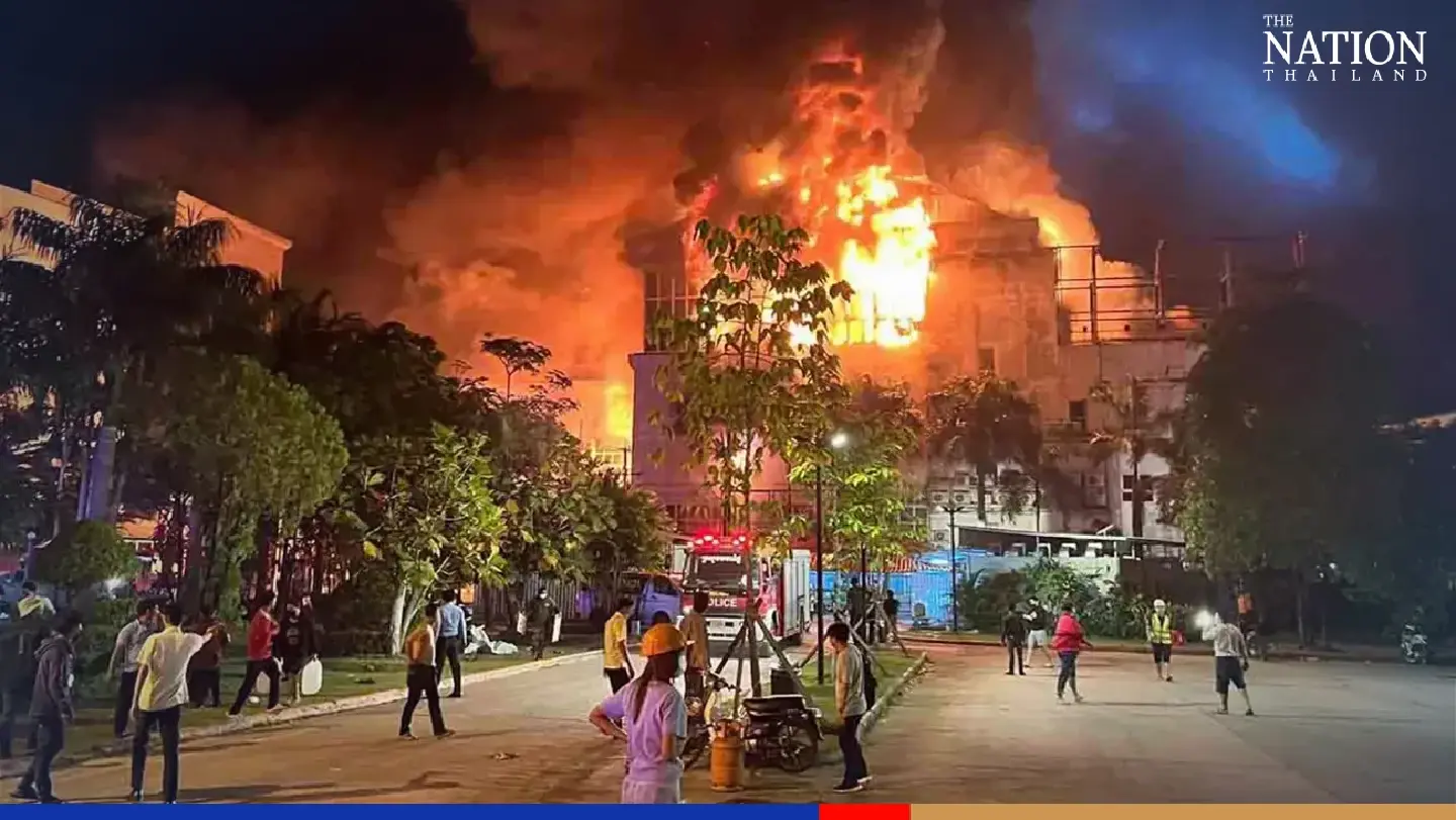 At least 10 feared dead in Poipet casino inferno as people jump from 5th floor At least 10 feared dead in Poipet casino inferno as people jump from 5th floor