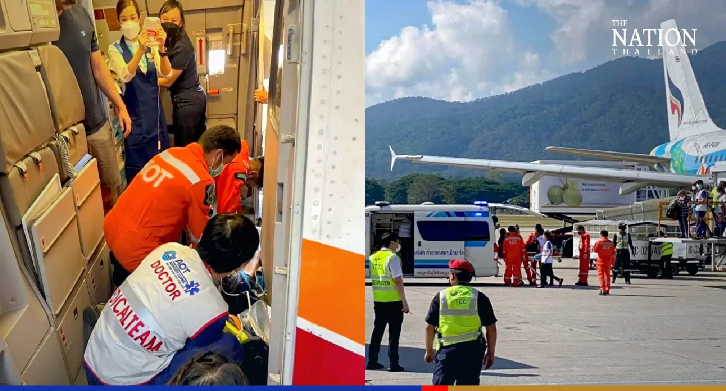 Unconscious US passenger on Chiang Mai flight revived in time Unconscious US passenger on Chiang Mai flight revived in time
