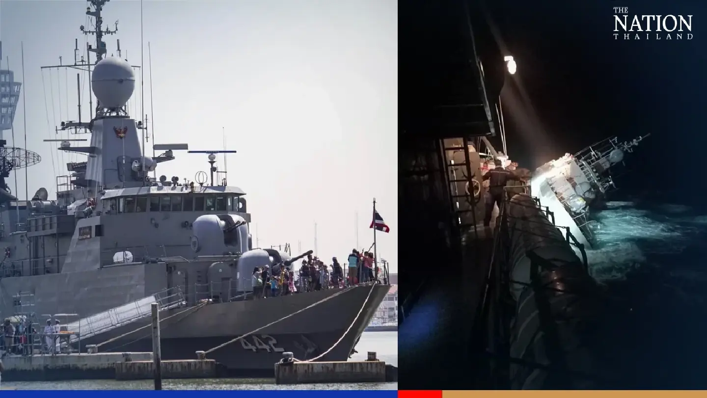 Search for 23 HTMS Sukhothai sailors resumes after 6 bodies found