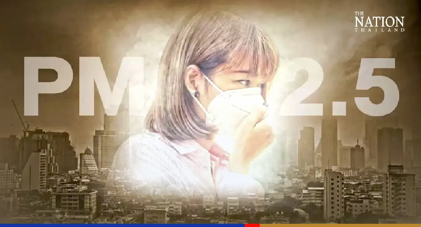 PM2.5 pollution crosses safe levels in 19 Bangkok districts today PM2.5 pollution crosses safe levels in 19 Bangkok districts today
