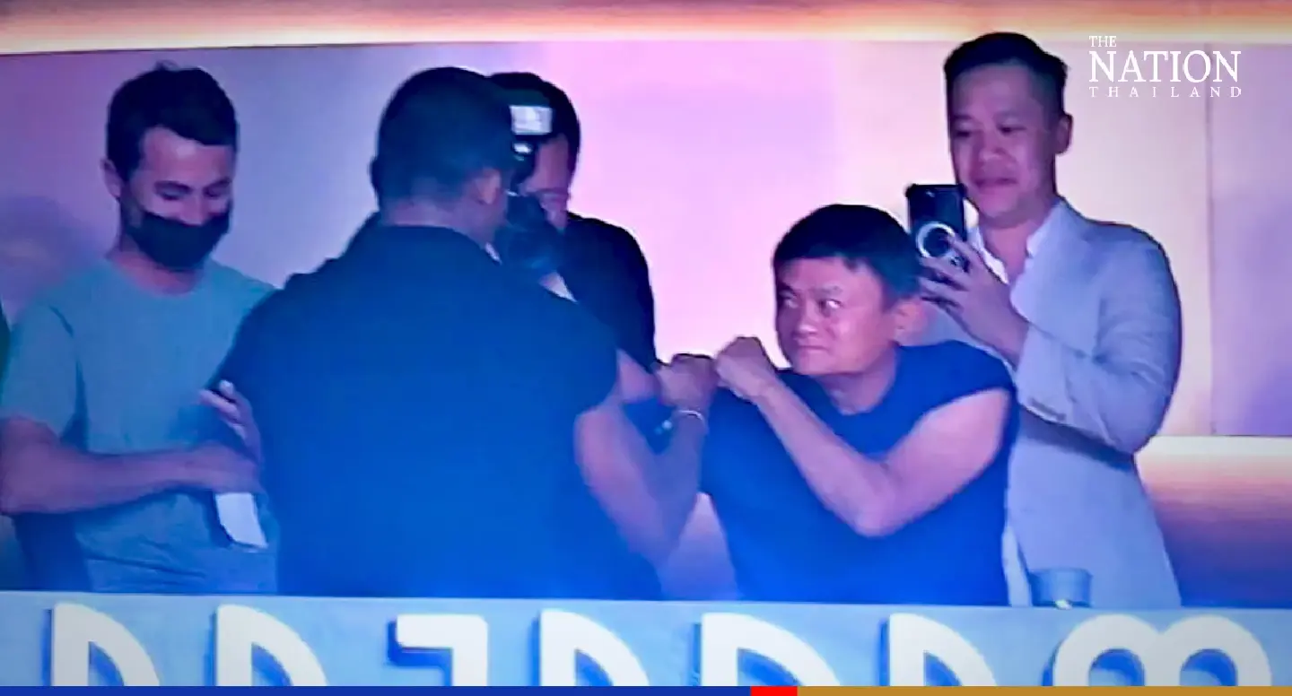 Jack Ma seen 'ready to spar' with legendary Muay Thai fighter in Bangkok