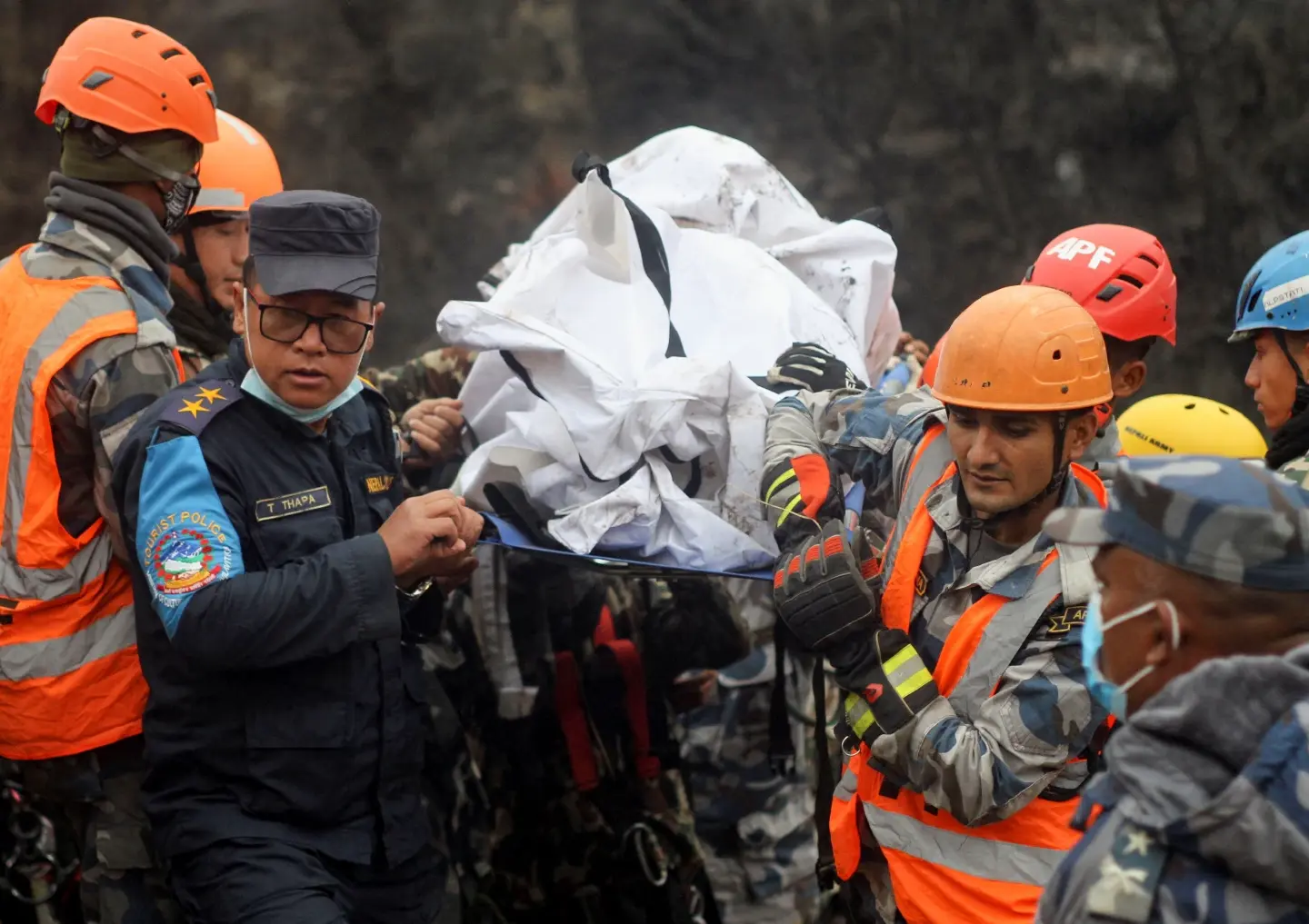 Rescue operation resumes at Yeti Airlines crash site in western Nepal Rescue operation resumes at Yeti Airlines crash site in western Nepal