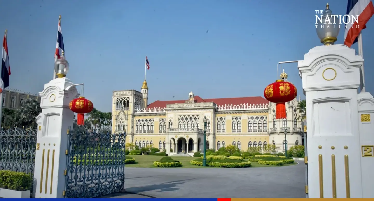 Govt House gates festooned with red lanterns ahead of Chinese New Year
