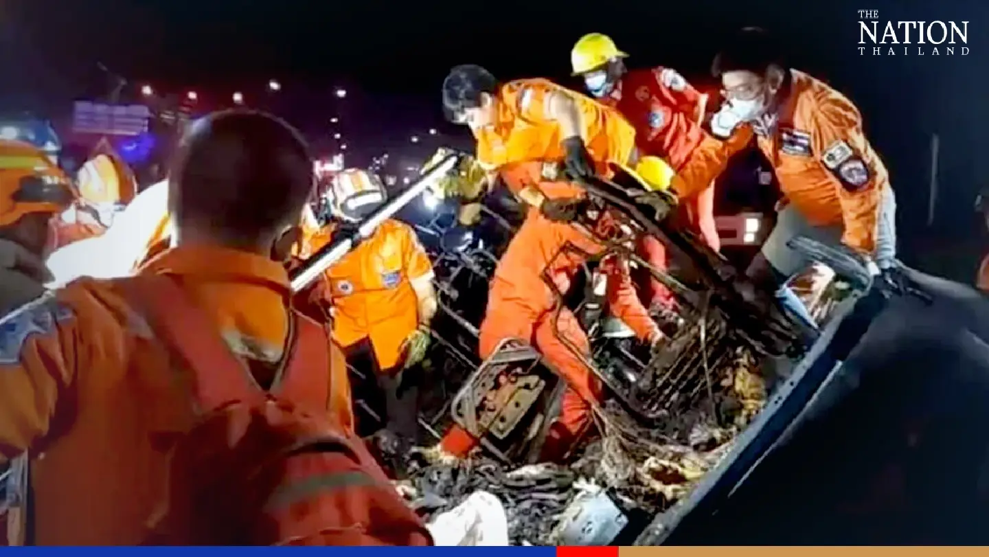 Teenager survives bus fire in Nakhon Ratchasima, 11 killed