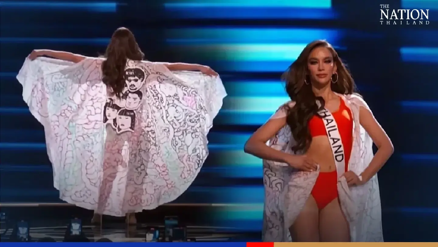 Thai Miss Universe hopeful uses shawl to celebrate unity in racial diversity Thai Miss Universe hopeful uses shawl to celebrate unity in racial diversity