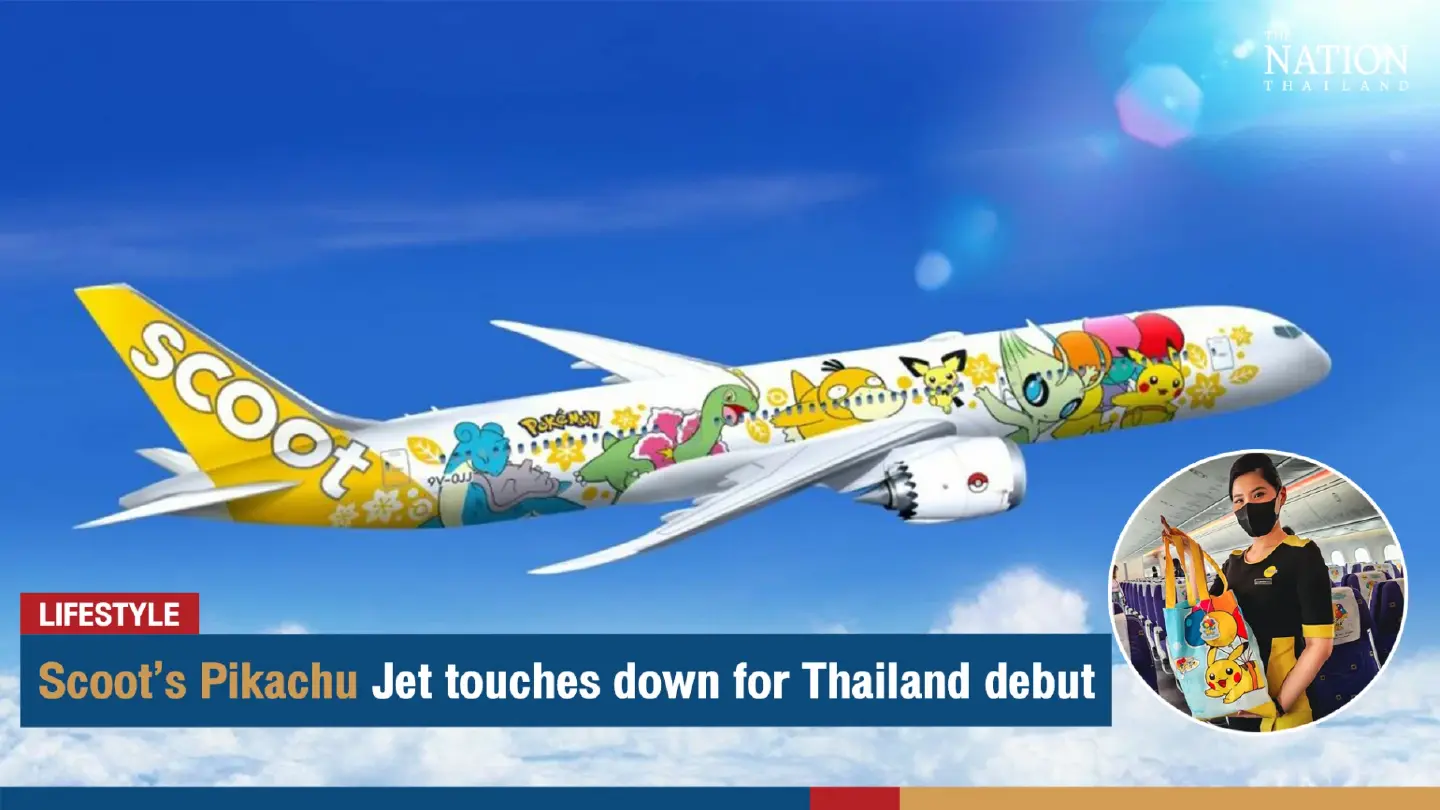 Scoot’s Pikachu Jet touches down for Thailand debut