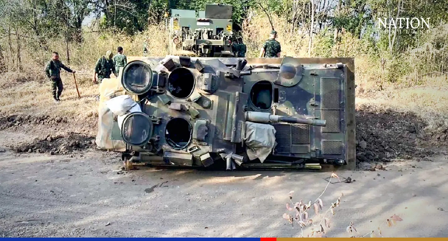 2 Thai soldiers killed as tank overturns in Lopburi