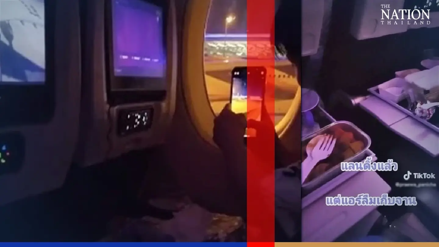 Thai Airways suspends cabin crew over TikTok food-tray mishap