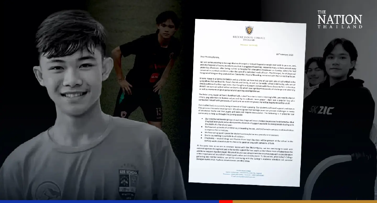 UK football academy mourns loss of Thai boy who survived flooded cave UK football academy mourns loss of Thai boy who survived flooded cave
