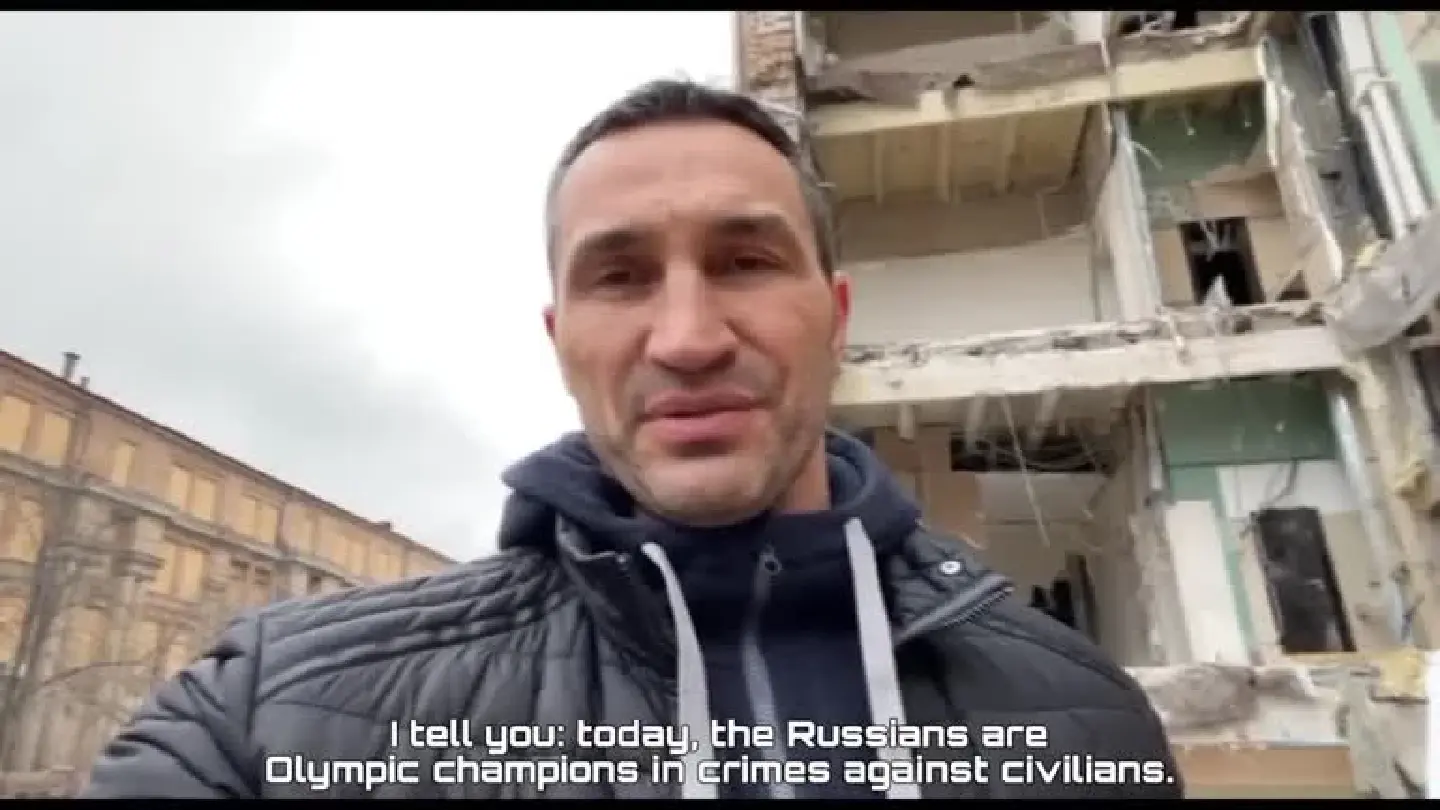 Ukrainian former boxer Klitschko tells IOC not to allow Russian and Belarusian athletes at Olympics Ukrainian former boxer Klitschko tells IOC not to allow Russian and Belarusian athletes at Olympics