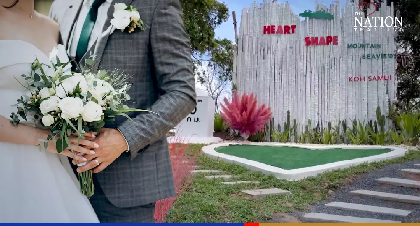 Samui to host Valentine’s marriages above heart-shaped Chaweng beach Samui to host Valentine’s marriages above heart-shaped Chaweng beach