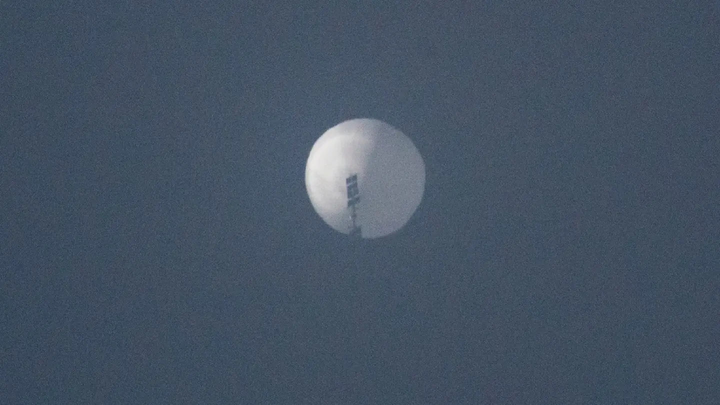 Images purported to show China spy balloon emerge on social media Images purported to show China spy balloon emerge on social media