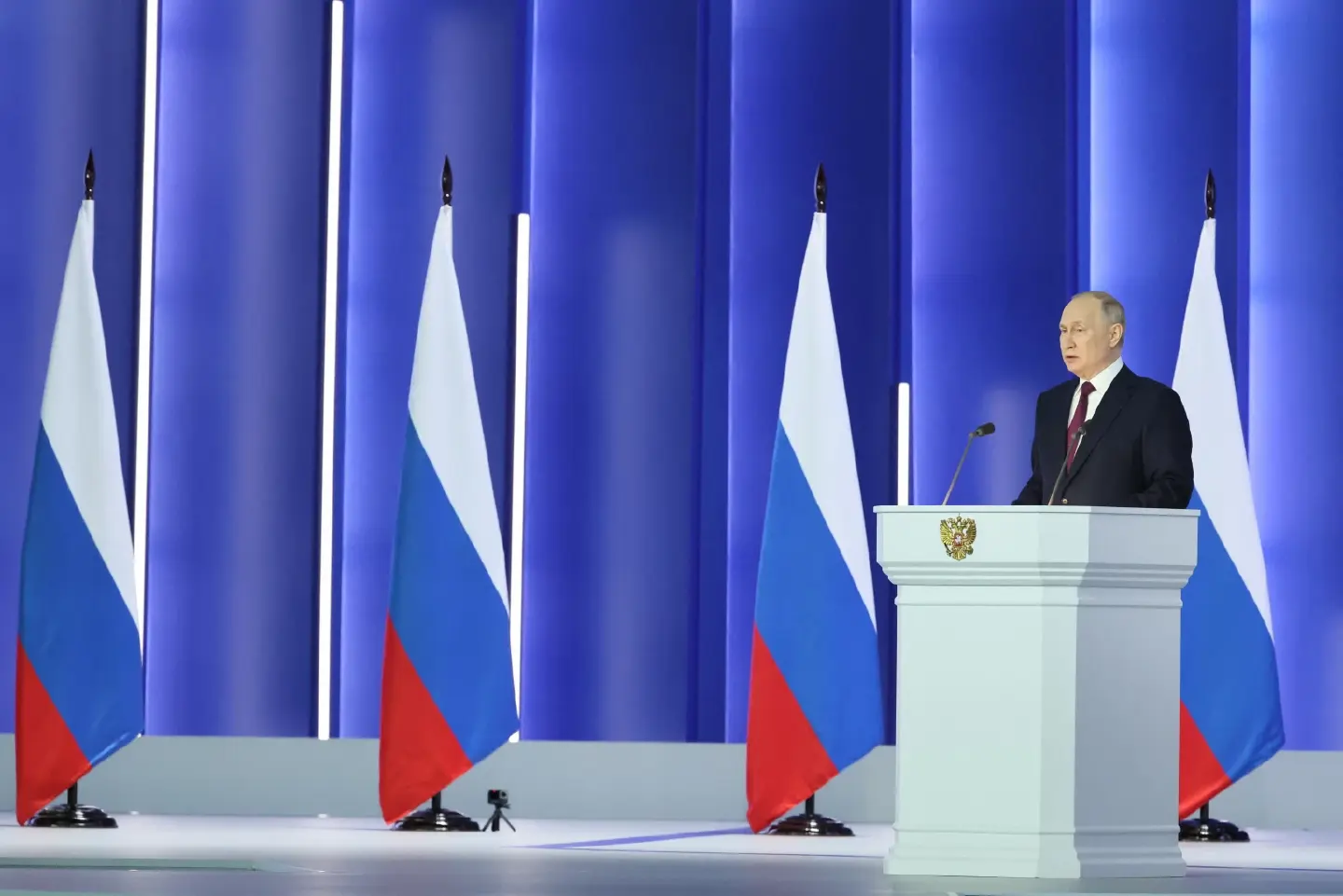 Putin accuses West of stoking global war to destroy Russia, vows to continue fighting in Ukraine