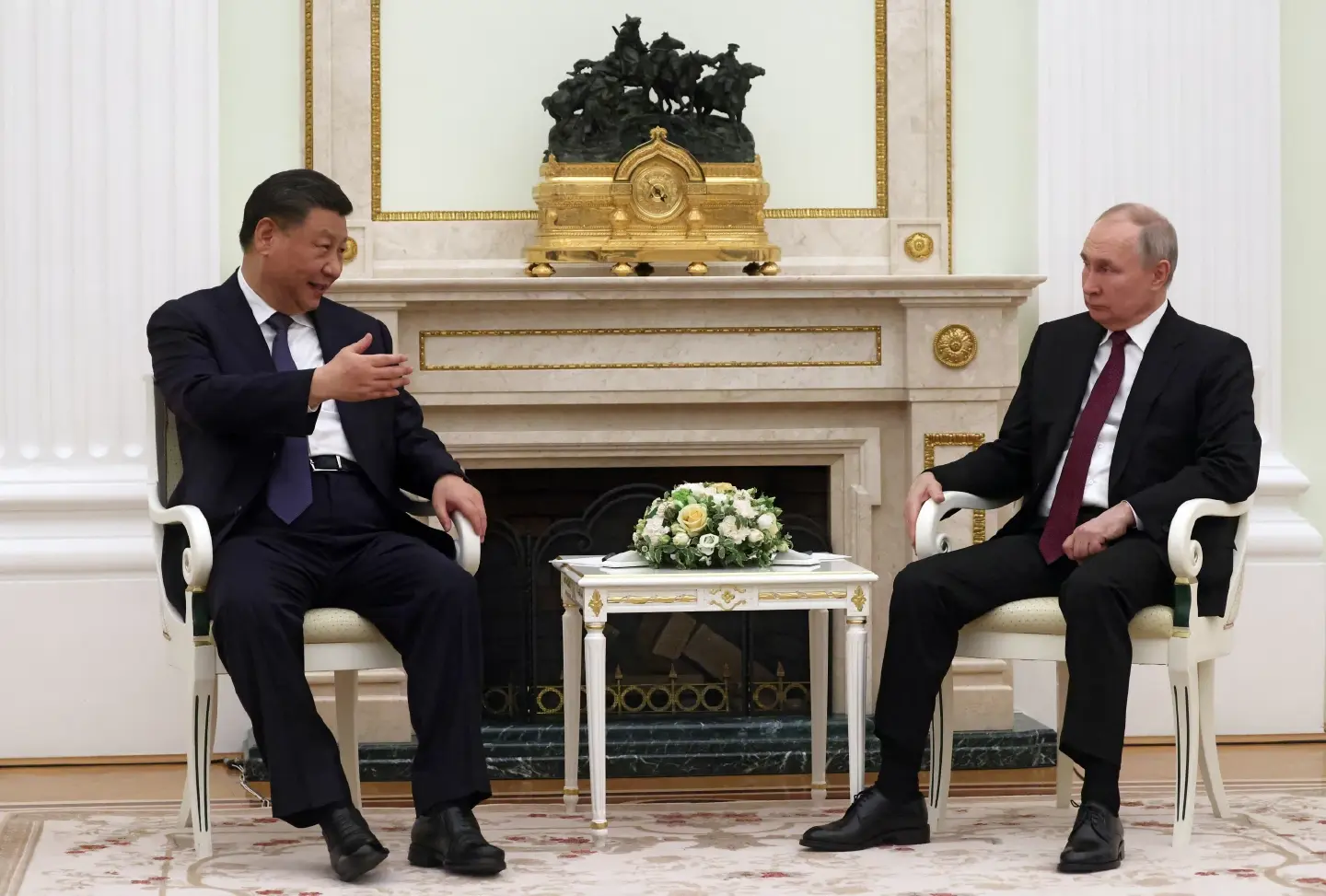 'Dear friends' Xi and Putin meet in Moscow as Ukraine war rages 'Dear friends' Xi and Putin meet in Moscow as Ukraine war rages