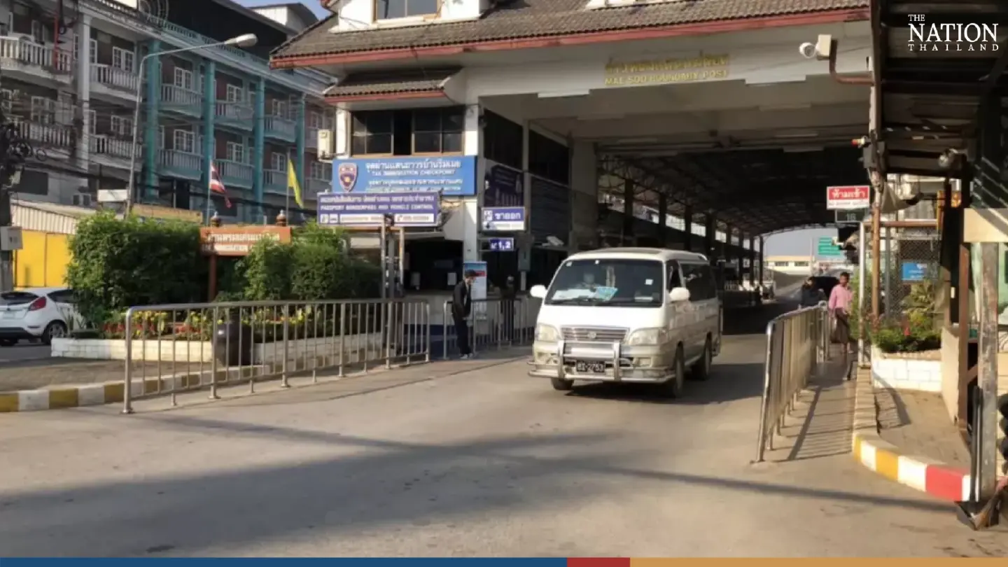 Border crossing reopens in Tak after Myanmar troops repel resistance forces Border crossing reopens in Tak after Myanmar troops repel resistance forces