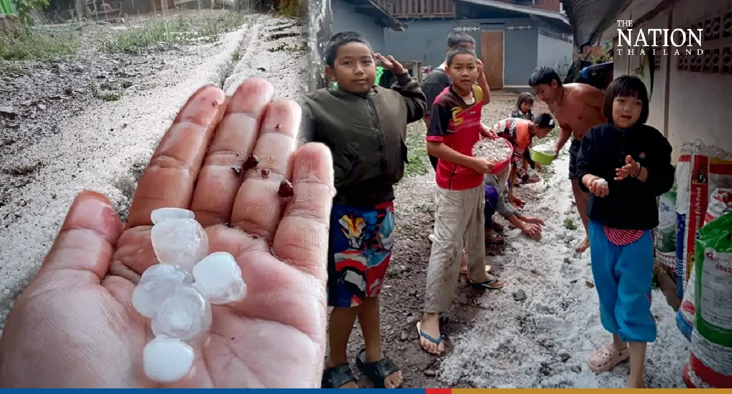 Winter wonderland in Nan as Thailand hit by summer storms Winter wonderland in Nan as Thailand hit by summer storms