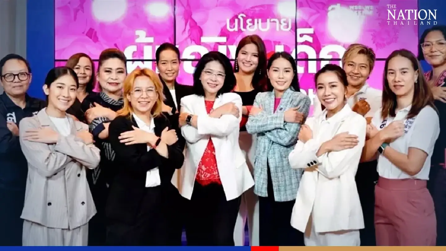 Sudarat announces her party’s women-oriented policies on Int’l Women’s Day
