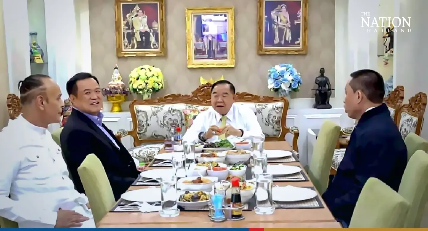 Anutin insists he was not plotting 'election coup’ over lunch with Prawit
