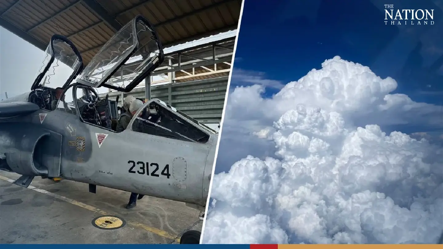 RTAF deploys Alpha Jet to help control Chiang Mai’s weather