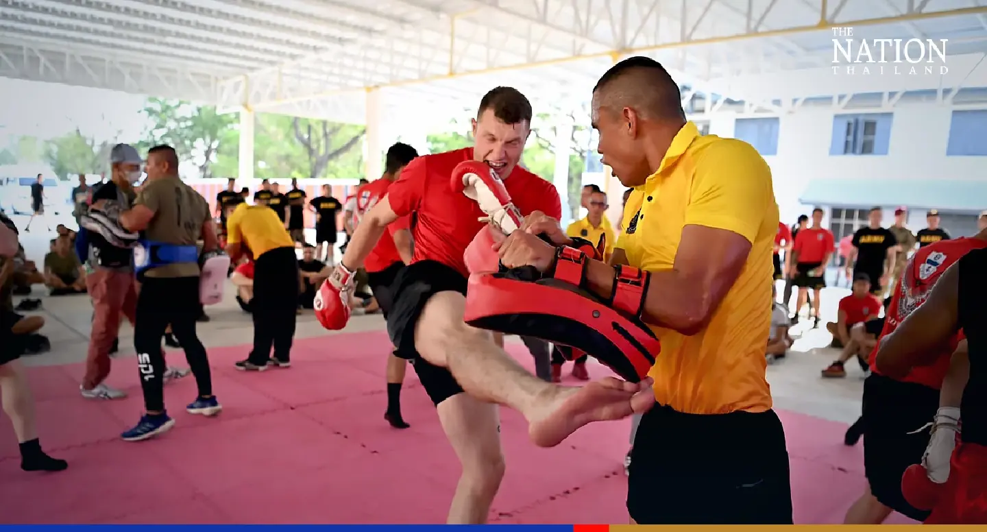 US soldiers get Muay Thai lessons at Cobra Gold military exercises