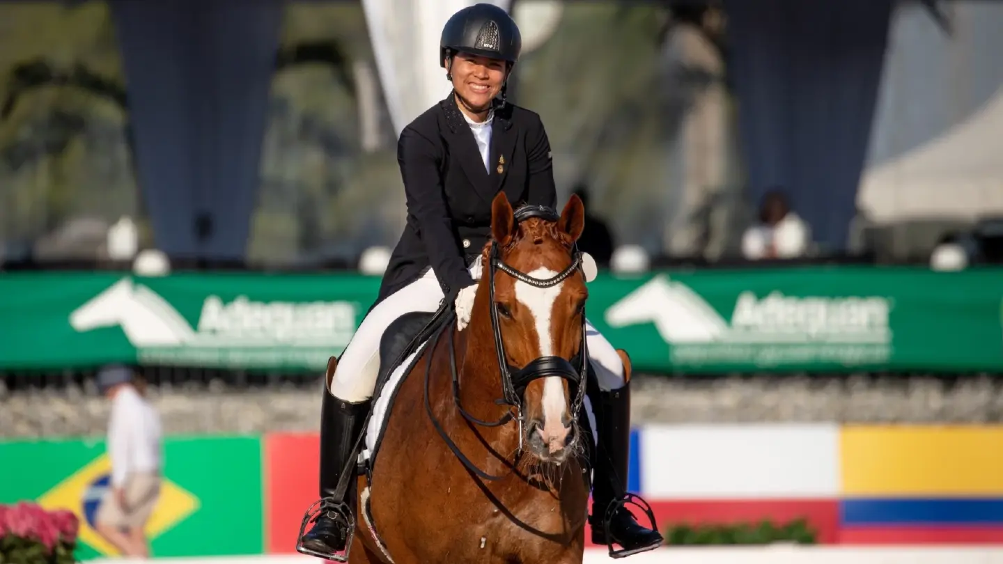 “Patty” Suphajit Vuntanadit – two consecutive wins in CDI1* Intermediate 1 Freestyle at Adequan Global Dressage Festival 7 in Wellington, Florida, USA “Patty” Suphajit Vuntanadit – two consecutive wins in CDI1* Intermediate 1 Freestyle at Adequan Global Dressage Festival 7 in Wellington, Florida, USA
