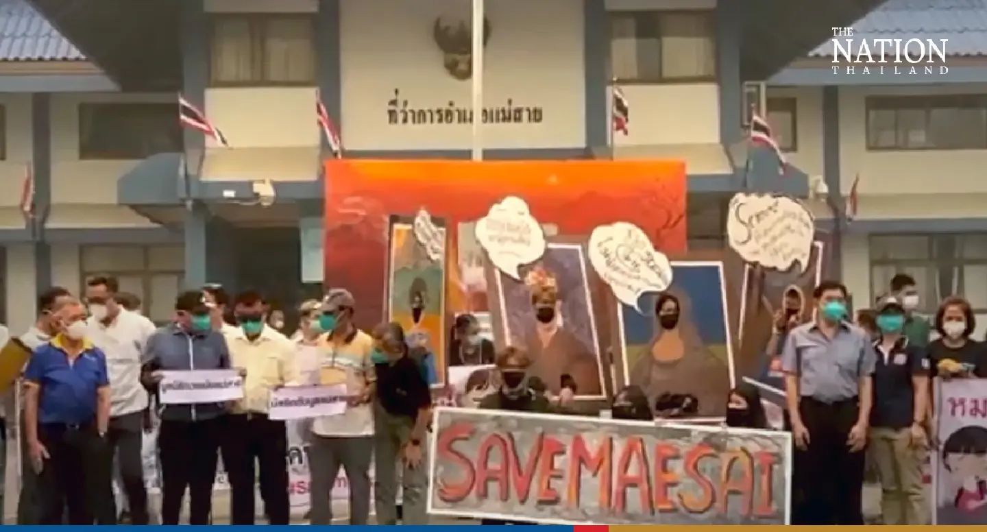 Choked by yellow smog, Chiang Rai locals demand Asean action on Myanmar fires
