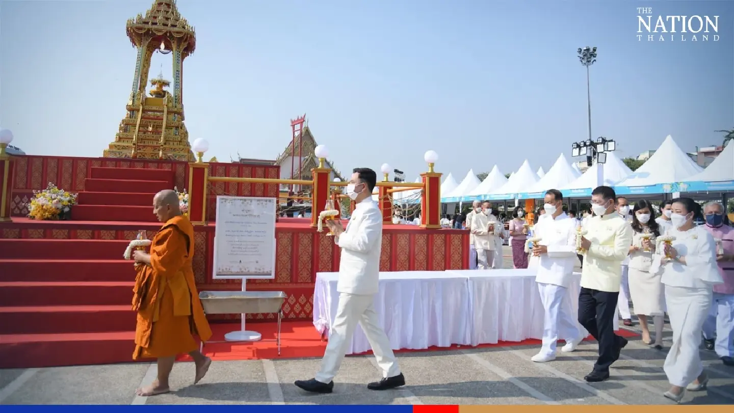 99 Buddha relics enshrined at Bangkok’s Lan Khon Muang grounds for Makha Bucha