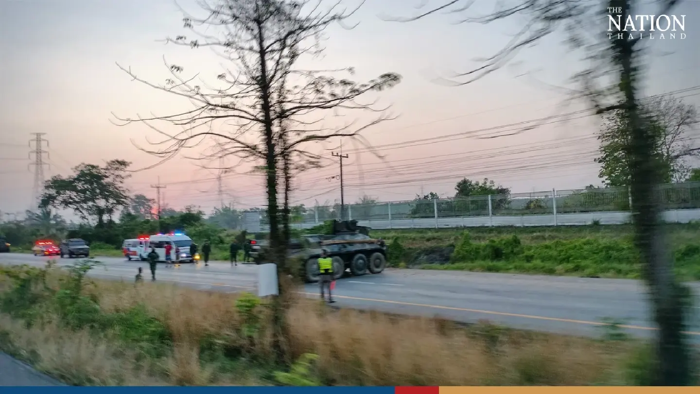 Six soldiers injured in road accident in eastern Thailand Six soldiers injured in road accident in eastern Thailand
