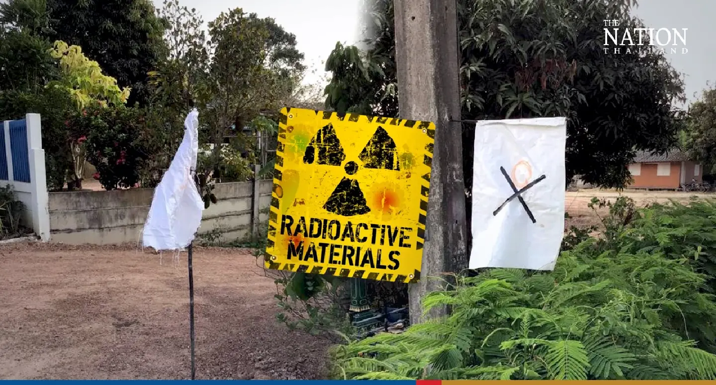 Prachinburi locals raise white flags, make 3 demands over radiation fears