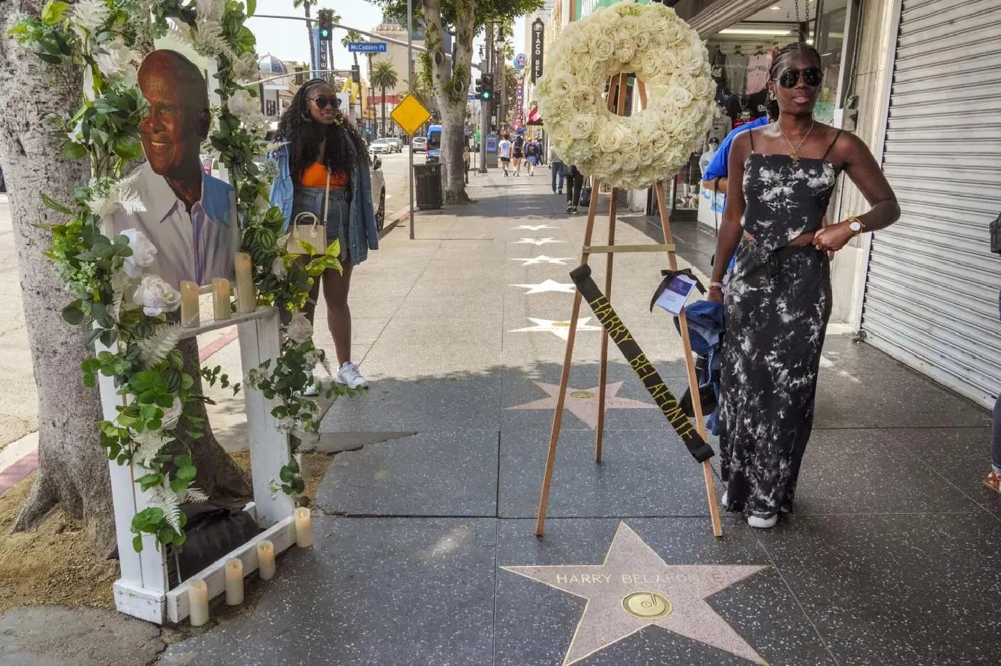 Harry Belafonte remembered in Hollywood with flowers on his Walk of Fame star Harry Belafonte remembered in Hollywood with flowers on his Walk of Fame star