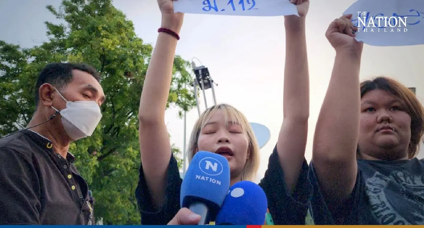 Activists show up at MP registration to demand release of 15-year-old lese majeste suspect