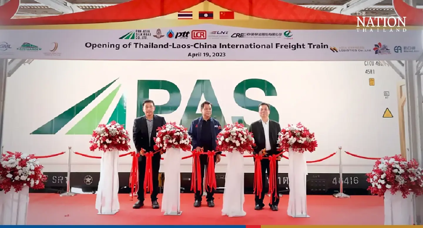 First transport train to China via Laos is a boon for Thai farmers