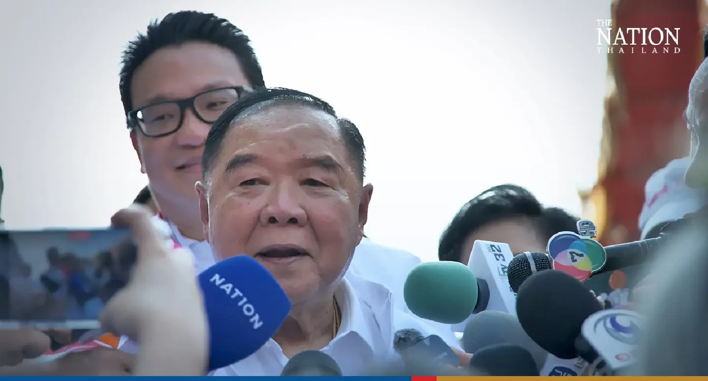 Trailing in the polls, Prawit counts on post-election jockeying to be next PM
