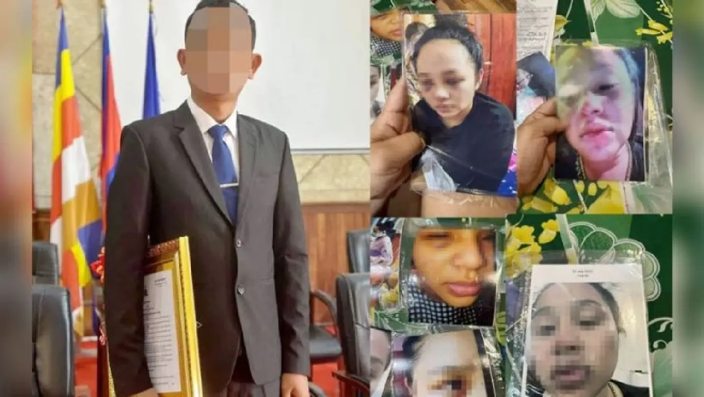 Town deputy governor in Cambodia detained for domestic violence