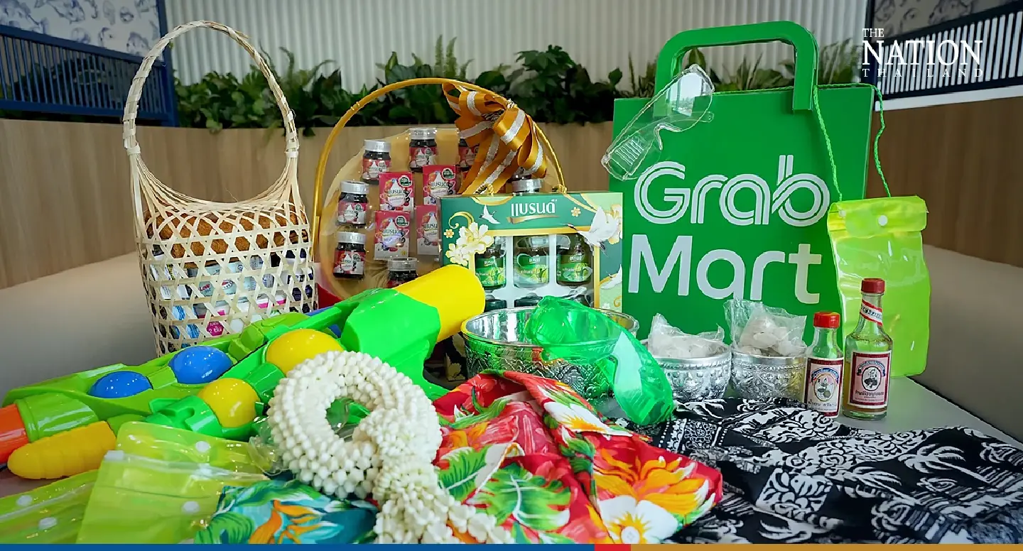 GrabMart purchases surge as Thais splash out for first Songkran after Covid GrabMart purchases surge as Thais splash out for first Songkran after Covid