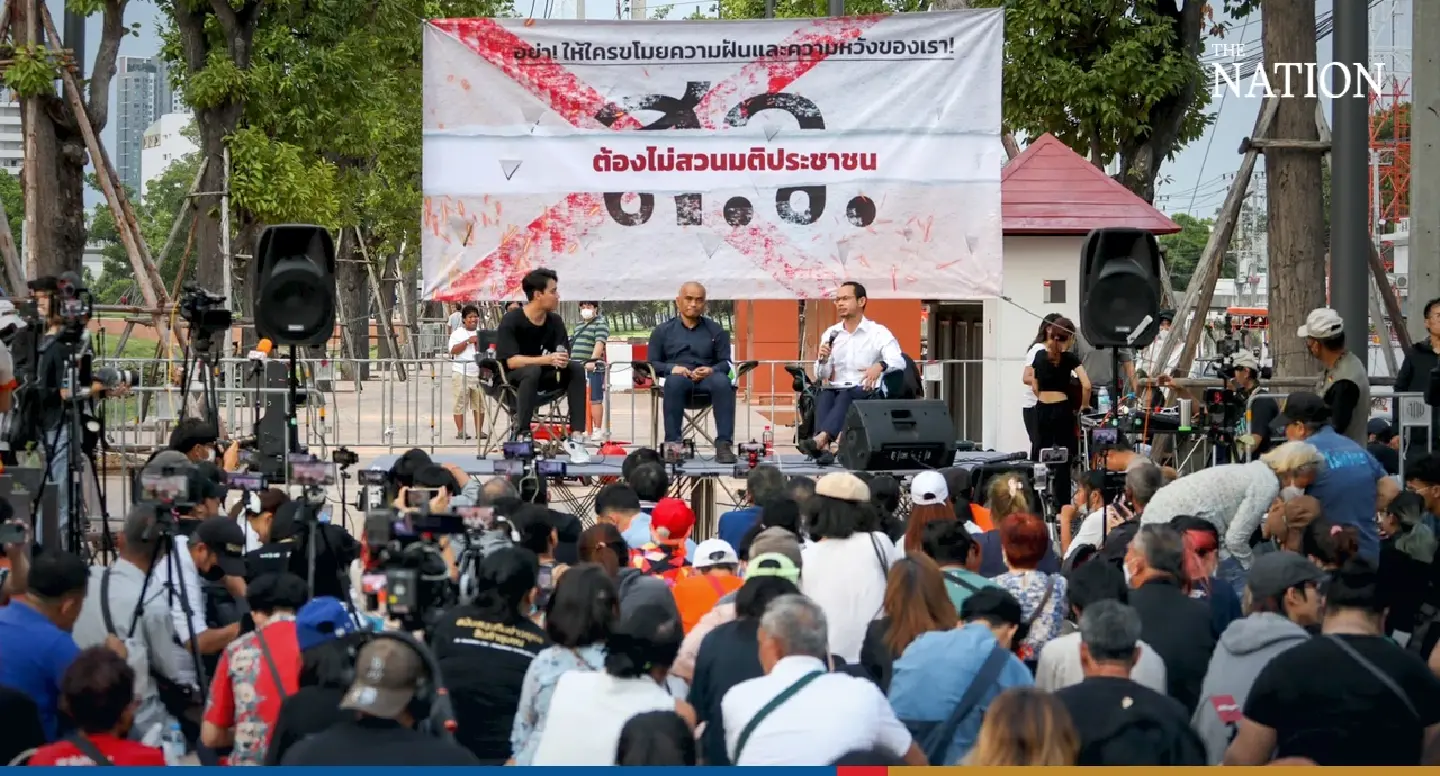 Group rallies outside Parliament, wants senators to vote for Pita as PM