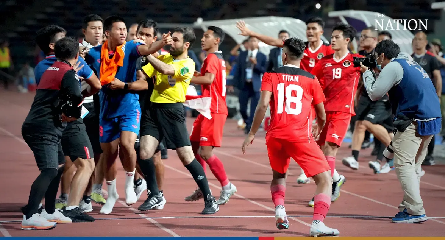 Two Thai footballers, 3 staff suspended over rowdy SEA Games final